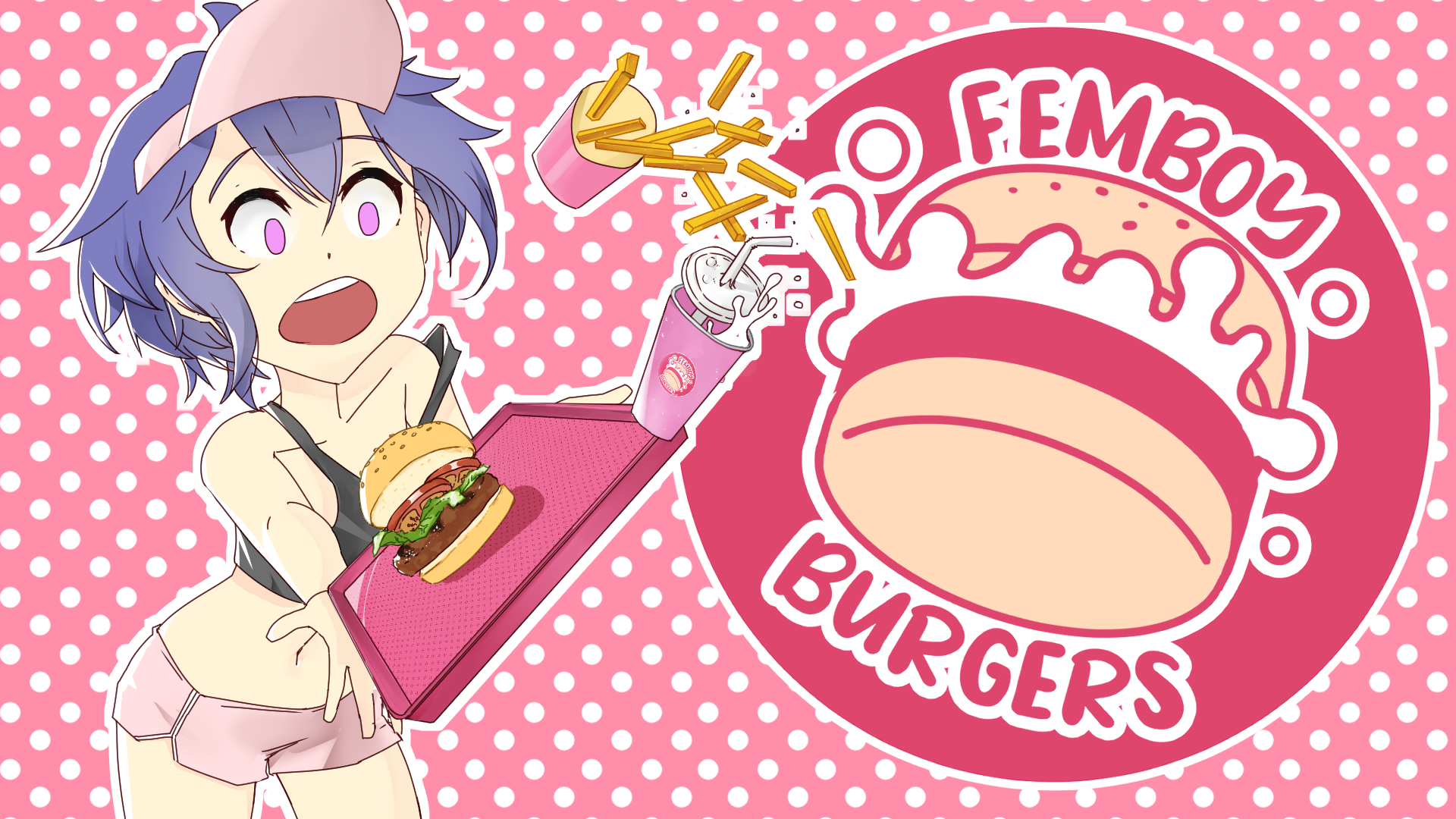[18+ EN] Femboy Burgers – Quản Lý Cùng Cô Gái Phục Vụ Dễ Thương | PC